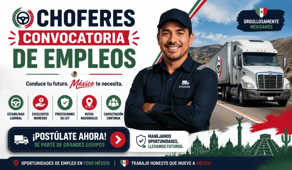 Convocatoria de empleos para choferes